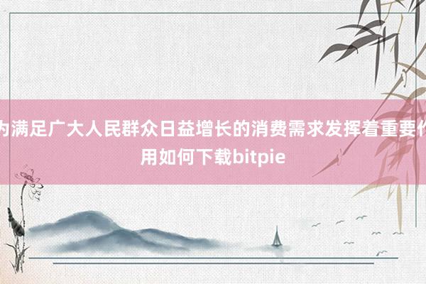 为满足广大人民群众日益增长的消费需求发挥着重要作用如何下载bitpie