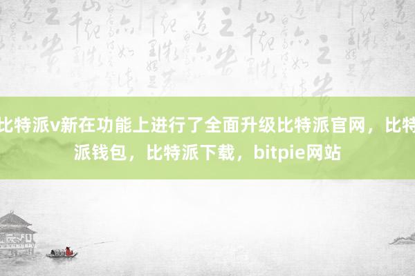 比特派v新在功能上进行了全面升级比特派官网，比特派钱包，比特派下载，bitpie网站