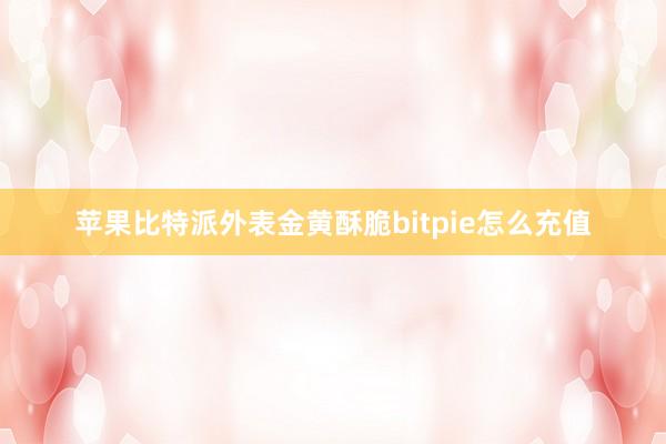 苹果比特派外表金黄酥脆bitpie怎么充值