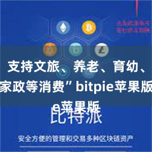 支持文旅、养老、育幼、家政等消费”bitpie苹果版