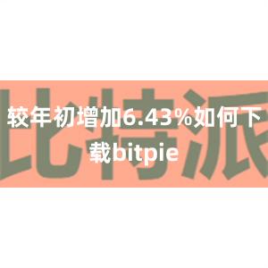 较年初增加6.43%如何下载bitpie