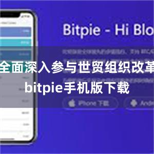 全面深入参与世贸组织改革bitpie手机版下载