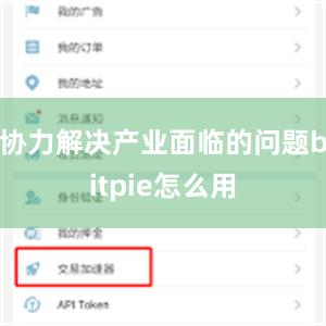协力解决产业面临的问题bitpie怎么用