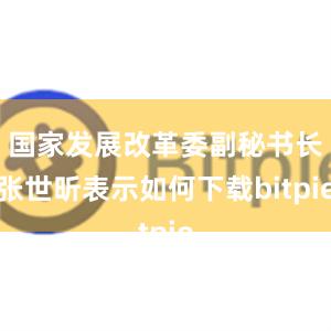 国家发展改革委副秘书长张世昕表示如何下载bitpie