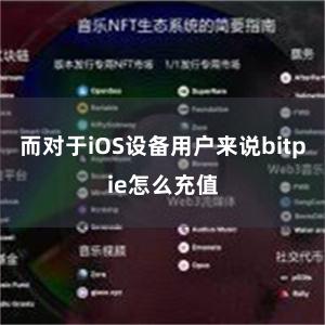 而对于iOS设备用户来说bitpie怎么充值