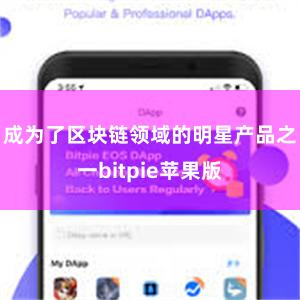 成为了区块链领域的明星产品之一bitpie苹果版