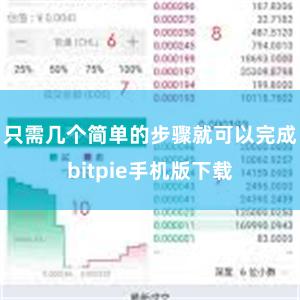 只需几个简单的步骤就可以完成bitpie手机版下载